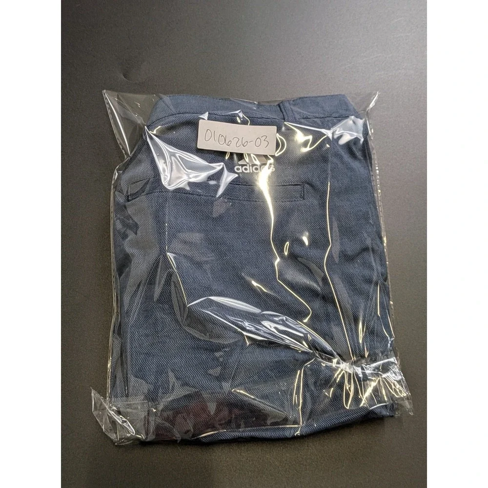 Adidas‎ Golf Shorts Size 40 Blue Texture Pattern Men's Active